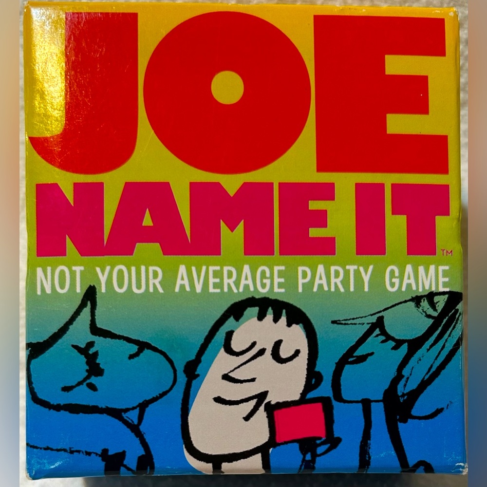 Joe Name It Card Game. Small Box, Easy To Bring Along With You.